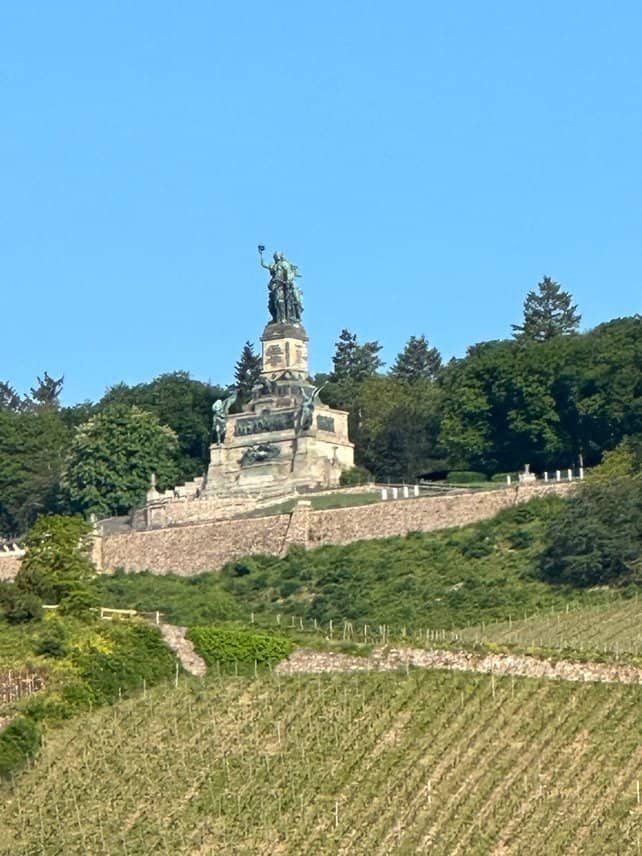 Niederwald Monument above Rhine vineyards near Rüdesheim